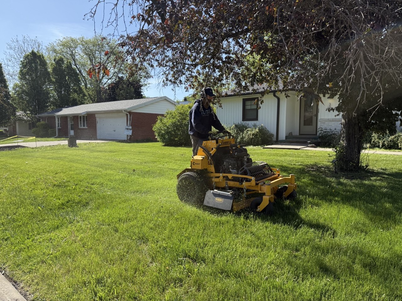 Yard mowing service for homeowners