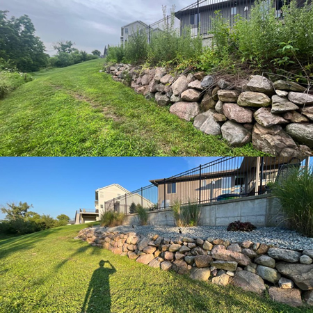 Landscape Rock Installation